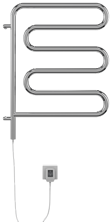Электро 25 Ш-обр 450х570 поворотный Полотенцесушитель  TERMINUS Прокопьевск - фото 2